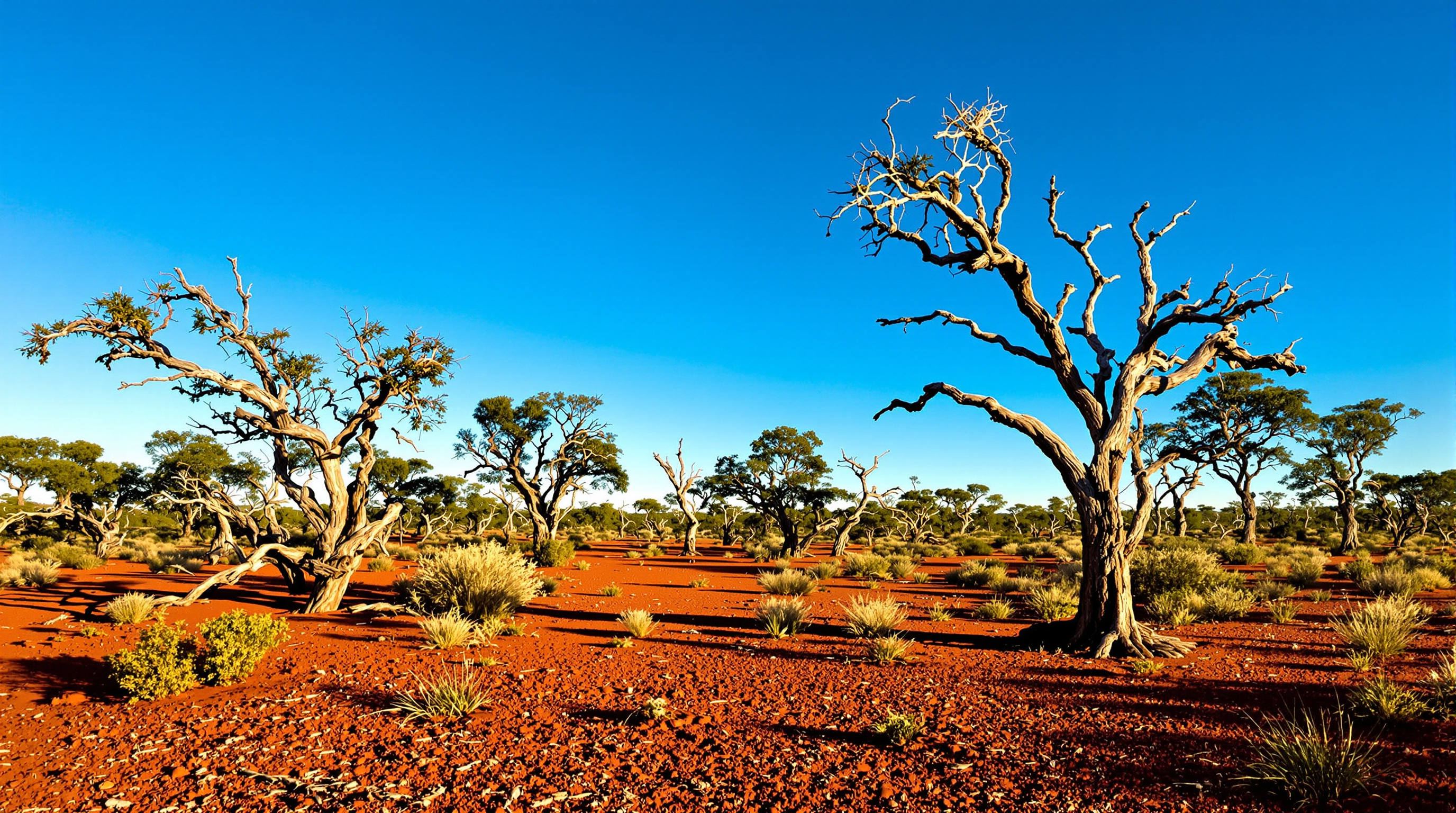 Mallee scrubland landscape